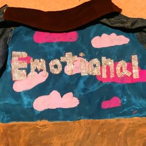 Hand painted jean jacket